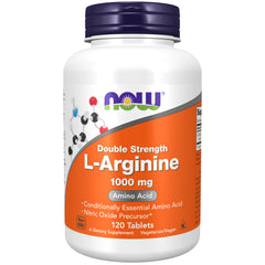 NOW Foods L-Arginine, Double Strength 1000 mg - 120 Tablets NOW Foods L-Arginine, Double Strength 1000 mg - 120 Tablets