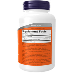 NOW Foods L-Arginine, Double Strength 1000 mg - 120 Tablets NOW Foods L-Arginine, Double Strength 1000 mg - 120 Tablets