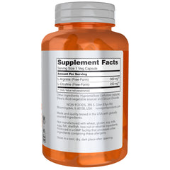 NOW Sports Arginine & Citrulline 500 mg / 250 mg - 120 Veg Capsules NOW Sports Arginine & Citrulline 500 mg / 250 mg - 120 Veg Capsules