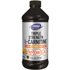 NOW Sports L-Carnitine, Triple Strength Liquid - 473ml/16 fl. oz. NOW Sports L-Carnitine, Triple Strength Liquid - 473ml/16 fl. oz.