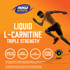 NOW Sports L-Carnitine, Triple Strength Liquid - 473ml/16 fl. oz.