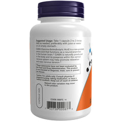 NOW Foods GABA 500 mg + B-6 - 100 Veg Capsules NOW Foods GABA 500 mg + B-6 - 100 Veg Capsules