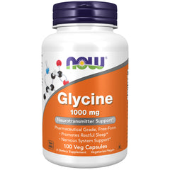 NOW Foods Glycine 1000 mg - 100 Veg Capsules NOW Foods Glycine 1000 mg - 100 Veg Capsules