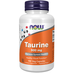 NOW Foods Taurine 500 mg - 100 Veg Capsules NOW Foods Taurine 500 mg - 100 Veg Capsules