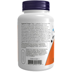 NOW Foods Taurine, Double Strength 1000 mg - 100 Veg Capsules NOW Foods Taurine, Double Strength 1000 mg - 100 Veg Capsules