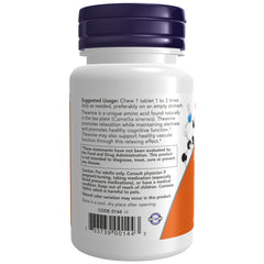 NOW Foods L-Theanine 100 mg - 90 Chewables NOW Foods L-Theanine 100 mg - 90 Chewables