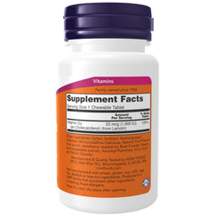 NOW Foods Vitamin D-3 1000 IU - 180 Chewables NOW Foods Vitamin D-3 1000 IU - 180 Chewables