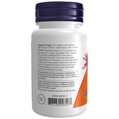 NOW Foods Vitamin D-3 1000 IU - 180 Chewables NOW Foods Vitamin D-3 1000 IU - 180 Chewables