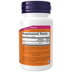 NOW Foods Vitamin B-1 100 mg - 100 Tablets NOW Foods Vitamin B-1 100 mg - 100 Tablets