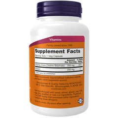 NOW Foods Choline & Inositol 500 mg - 100 Veg Capsules NOW Foods Choline & Inositol 500 mg - 100 Veg Capsules