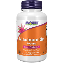 NOW Foods Niacinamide (B-3) 500 mg - 100 Veg Capsules NOW Foods Niacinamide (B-3) 500 mg - 100 Veg Capsules