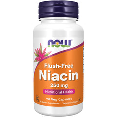 NOW Foods Flush-Free Niacin 250 mg - 90 Veg Capsules NOW Foods Flush-Free Niacin 250 mg - 90 Veg Capsules