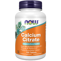 NOW Foods Calcium Citrate - 100 Tablets