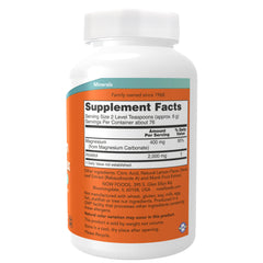 NOW Foods Magnesium Inositol Relax Powder - 454g NOW Foods Magnesium Inositol Relax Powder - 454g