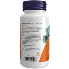 NOW Foods Boron 3 mg 100 Veg Capsules NOW Foods Boron 3 mg 100 Veg Capsules