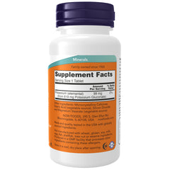 NOW Foods Potassium Gluconate 99 mg Vegetarian - 100 Tablets NOW Foods Potassium Gluconate 99 mg Vegetarian - 100 Tablets