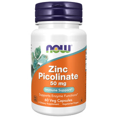 NOW Foods Zinc Picolinate 50 mg - 60 Veg Capsules