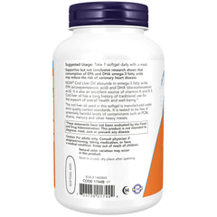 NOW Foods Cod Liver Oil, Extra Strength 1,000 mg - 180 Softgels NOW Foods Cod Liver Oil, Extra Strength 1,000 mg - 180 Softgels