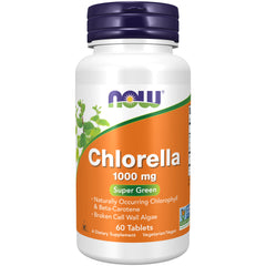 NOW Foods Chlorella 1000 mg - 60 Tablets NOW Foods Chlorella 1000 mg - 60 Tablets