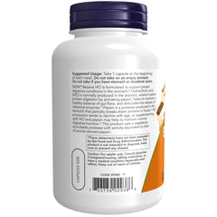NOW Foods Betaine HCl 648 mg - 120 Veg Capsules NOW Foods Betaine HCl 648 mg - 120 Veg Capsules