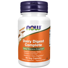 NOW Foods Dairy Digest Complete - 90 Veg Capsules NOW Foods Dairy Digest Complete - 90 Veg Capsules