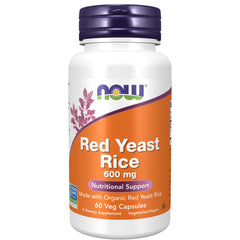NOW Foods Red Yeast Rice 600 mg - 60 Veg Capsules NOW Foods Red Yeast Rice 600 mg - 60 Veg Capsules