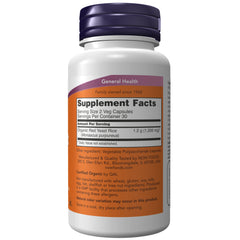 NOW Foods Red Yeast Rice 600 mg - 60 Veg Capsules NOW Foods Red Yeast Rice 600 mg - 60 Veg Capsules