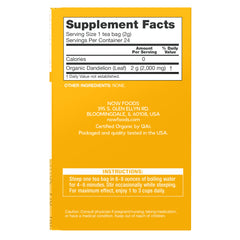 NOW Foods Dandelion Tea, Organic - 24 Tea Bags NOW Foods Dandelion Tea, Organic - 24 Tea Bags