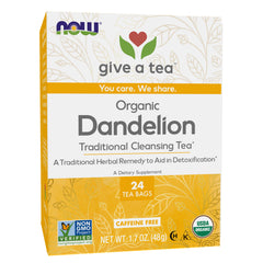 NOW Foods Dandelion Tea, Organic - 24 Tea Bags NOW Foods Dandelion Tea, Organic - 24 Tea Bags