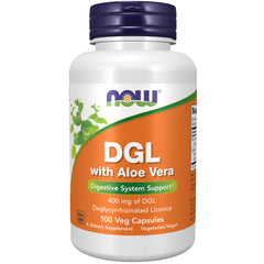 NOW Foods DGL with Aloe Vera - 100 Veg Capsules NOW Foods DGL with Aloe Vera - 100 Veg Capsules