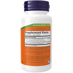 NOW Foods Ginkgo Biloba 60mg - 60 Veg Capsules NOW Foods Ginkgo Biloba 60mg - 60 Veg Capsules