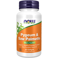 NOW Foods Pygeum & Saw Palmetto - 60 Softgels NOW Foods Pygeum & Saw Palmetto - 60 Softgels