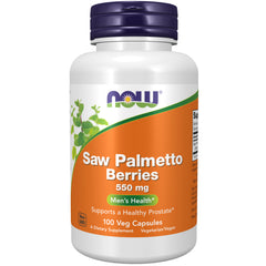 NOW Foods Saw Palmetto Berries 550 mg - 100 Veg Capsules NOW Foods Saw Palmetto Berries 550 mg - 100 Veg Capsules