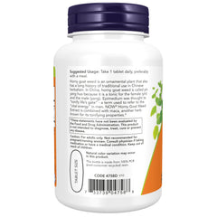 NOW Foods Horny Goat Weed Extract 750 mg - 90 Tablets NOW Foods Horny Goat Weed Extract 750 mg - 90 Tablets