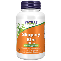 NOW Foods Slippery Elm 400 mg - 100 Veg Capsules NOW Foods Slippery Elm 400 mg - 100 Veg Capsules