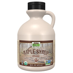 NOW Foods Maple Syrup Organic Grade A Dark Colour - 473ml NOW Foods Maple Syrup Organic Grade A Dark Colour - 473ml