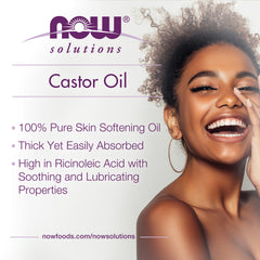 NOW Solutions Castor Oil - 473ml/16 fl. oz. NOW Solutions Castor Oil - 473ml/16 fl. oz.