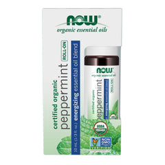 NOW Essential Oils Peppermint Essential Oil Blend Organic Roll-On - 10 ml NOW Essential Oils Peppermint Essential Oil Blend Organic Roll-On - 10 ml