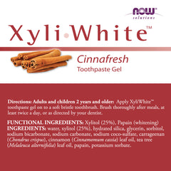 NOW Solutions Xyliwhite™ Cinnafresh Toothpaste Gel - 181g