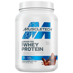 MuscleTech Grass Fed 100% Whey Protein Triple Chocolate (816g) 1.8lbs