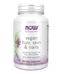 NOW Solutions Hair Skin & Nails Vegan - 90 Veg Capsules NOW Solutions Hair Skin & Nails Vegan - 90 Veg Capsules