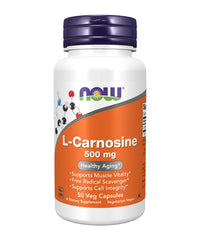 NOW Foods L-Carnosine 500mg - 50 Veg Capsules NOW Foods L-Carnosine 500mg - 50 Veg Capsules