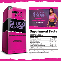 Ripped Femme Gluco Support - 60 Veg Capsules Ripped Femme Gluco Support - 60 Veg Capsules