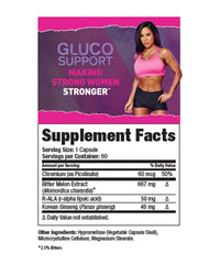 Ripped Femme Gluco Support - 60 Veg Capsules