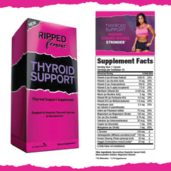 Ripped Femme Thyroid Support - 60 Veg Capsules Ripped Femme Thyroid Support - 60 Veg Capsules