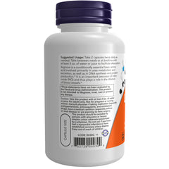 NOW Foods L-Arginine 500 mg - 100 Veg Capsules