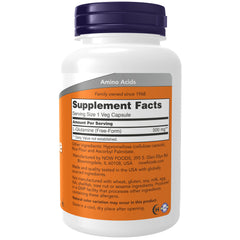 NOW Foods L-Glutamine 500 mg - 120 Veg Capsules