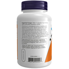 NOW Foods L-Glutamine 500 mg - 120 Veg Capsules
