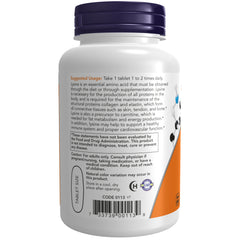 NOW Foods L-Lysine, Double Strength 1000 mg - 100 Tablets