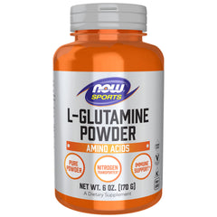 NOW Sports L-Glutamine Powder - 170g/6 oz.
